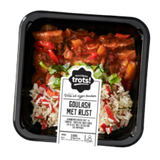 Noordertrots goulash met rijst